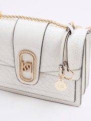 River Island White Panelled Monogram Shoulder Bag - Image 4 of 6