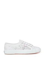 Superga 2750 MACRAME Canvas White Trainers - Image 1 of 5