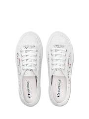 Superga 2750 MACRAME Canvas White Trainers - Image 4 of 5