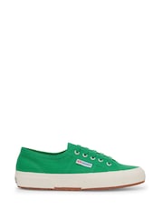Superga 2750 Cotu Classic Canvas Green Trainers - Image 1 of 5