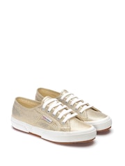 Superga 2750 Lamew Canvas White Trainers - Image 2 of 4