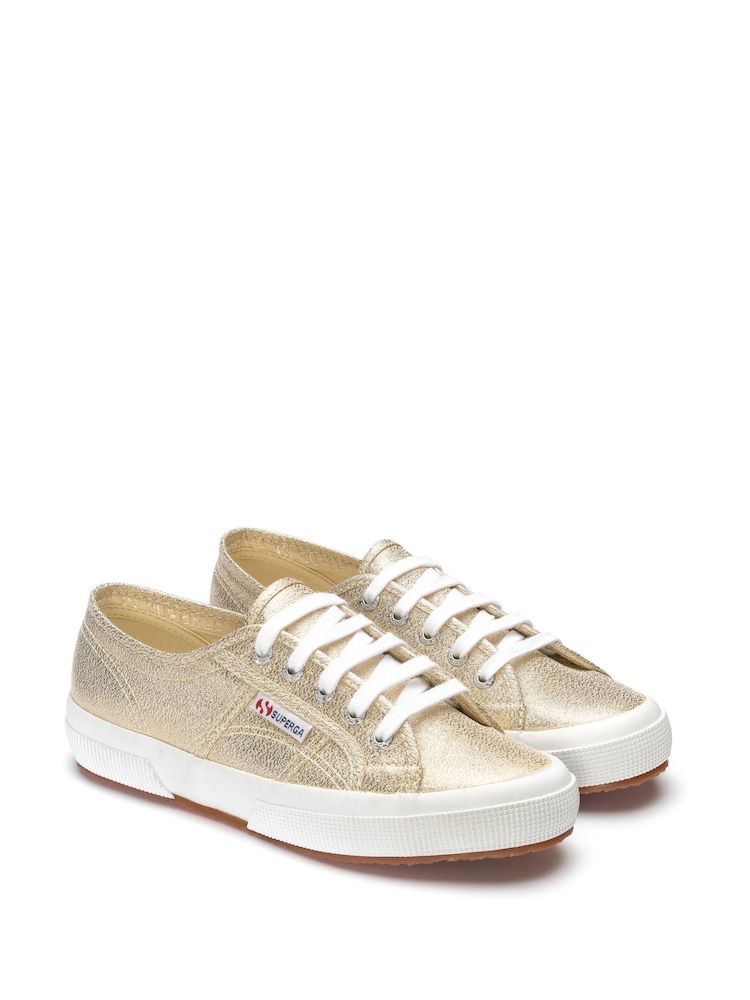 Superga 2750 Lamew Canvas White Trainers - Image 2 of 4