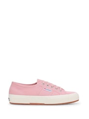 Superga 2750 Cotu Classic Canvas Trainers in Pink/Lilac - Image 1 of 5