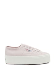 Superga 2790 Cotw Linea Up and Down Canvas White Trainers - Image 1 of 5