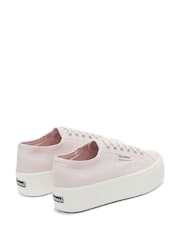 Superga 2790 Cotw Linea Up and Down Canvas White Trainers - Image 3 of 5