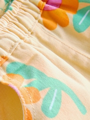 أصفر زهور - Printed Jacket And Shorts Set (3mths-7yrs) - صورة 4 من 6