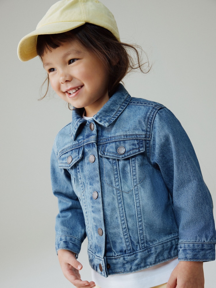 Mid Blue Denim Western Jacket (3mths-7yrs) - Image 1 of 4