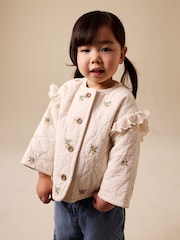 Cream - Jachetă matlasată brodată (3mths-7yrs) - Imaginea 2 din 9