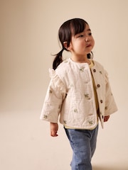 Cream - Jachetă matlasată brodată (3mths-7yrs) - Imaginea 3 din 9