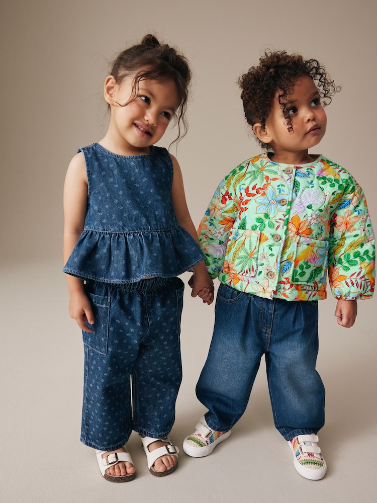 Buy Bright Floral Printed Quilted Jacket (3mths-7yrs) from Next USA