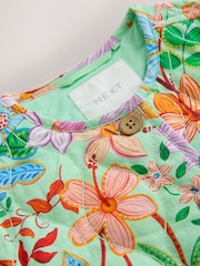 Bright Floral Printed Quilted Jacket (3mths-7yrs) - Image 9 of 10