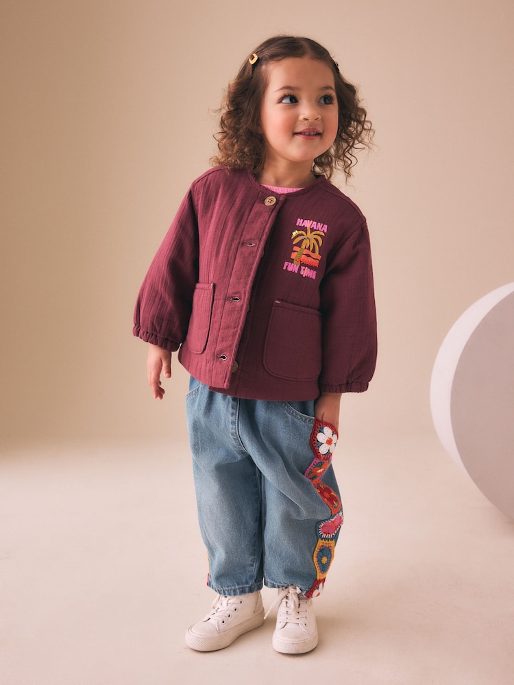 Multi Bright Printed Cotton Rich Quilted Jacket (3mths-7yrs) - Image 1 of 5
