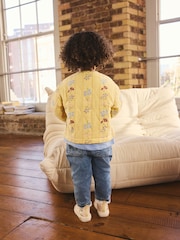 Yellow Printed Quilted Jacket (3mths-7yrs) - Image 5 of 5