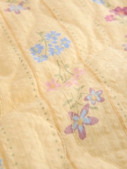 Yellow Printed Cotton Rich Quilted Jacket (3mths-7yrs) - Image 7 of 8