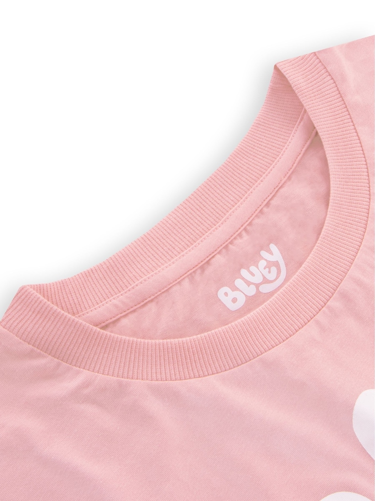Bluey Pink Character Ladies Pink Bluey T-Shirt - Image 9 of 9