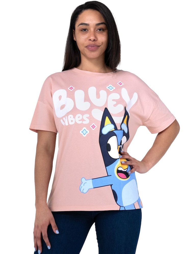 Character Pink Vibes Short Sleeve 100% Cotton T-Shirt - Image 2 of 8