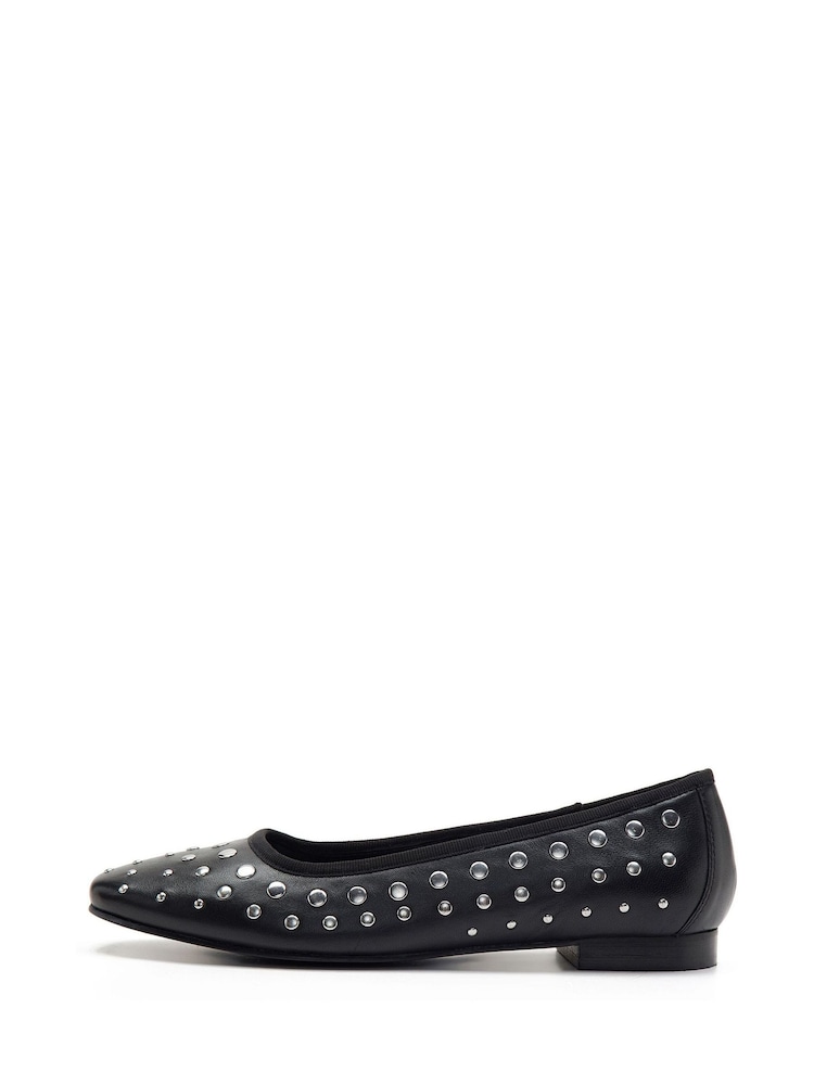 Off The Hook Dollis Leather Studded Ballerina Flats - Slika 2 iz 6