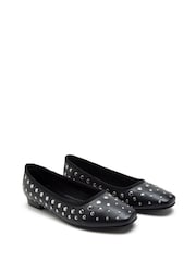 Off The Hook Dollis Leather Studded Ballerina Flats - Slika 3 iz 6