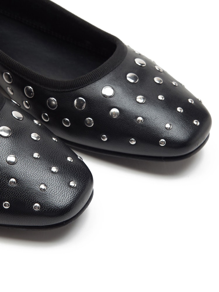 Off The Hook Dollis Leather Studded Ballerina Flats - Slika 6 iz 6