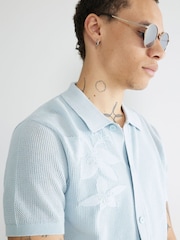 Camisa Floral Pointelle da River Island - Imagem 3 de 4