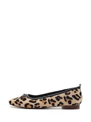 Off The Hook Animal Pinner Leather Leopard Print Ballerinas - Image 2 of 10