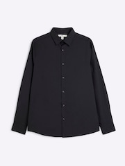River Island Black Slim Fit Shirt - Image 2 of 4