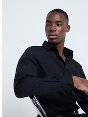 River Island Black Slim Fit Shirt - Image 4 of 4