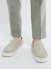 River Island Suede Wedge Cupsole Loafers - Slika 1 iz 6