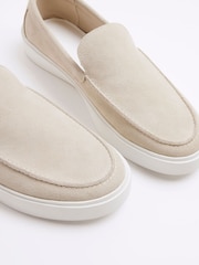 River Island Suede Wedge Cupsole Loafers - Slika 6 iz 6