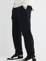 River Island Black Cargo Trousers - Image 1 of 6
