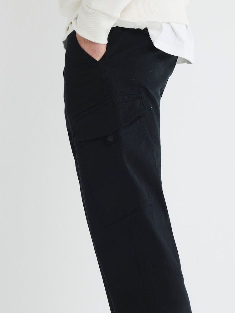 River Island Black Cargo Trousers - Image 2 of 13