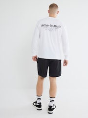 River Island Black Nylon Cargo Shorts - Image 2 of 6