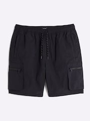 River Island Black Nylon Cargo Shorts - Image 5 of 6