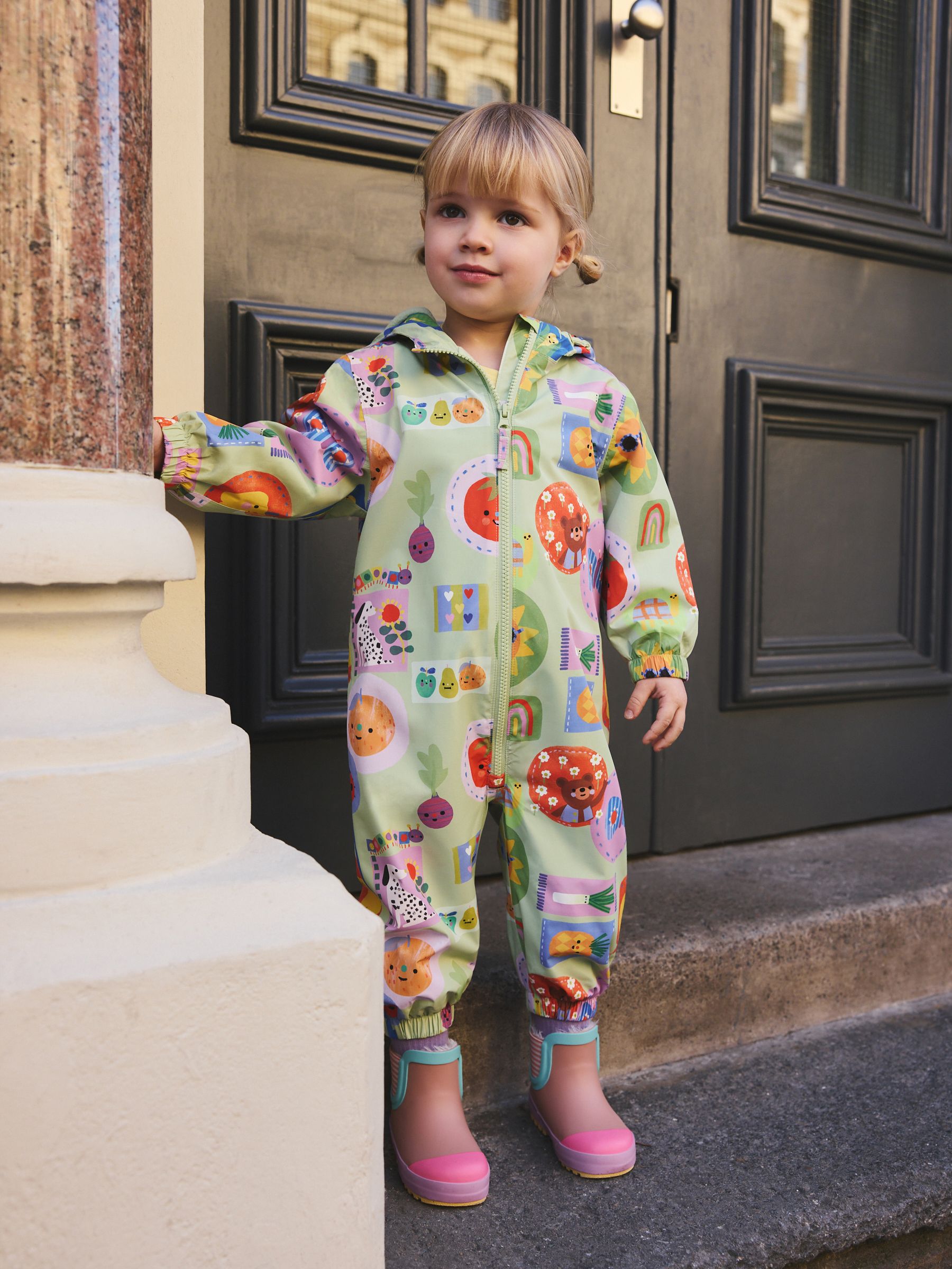 Buy Green Character Waterproof Printed Puddlesuit (3mths-7yrs