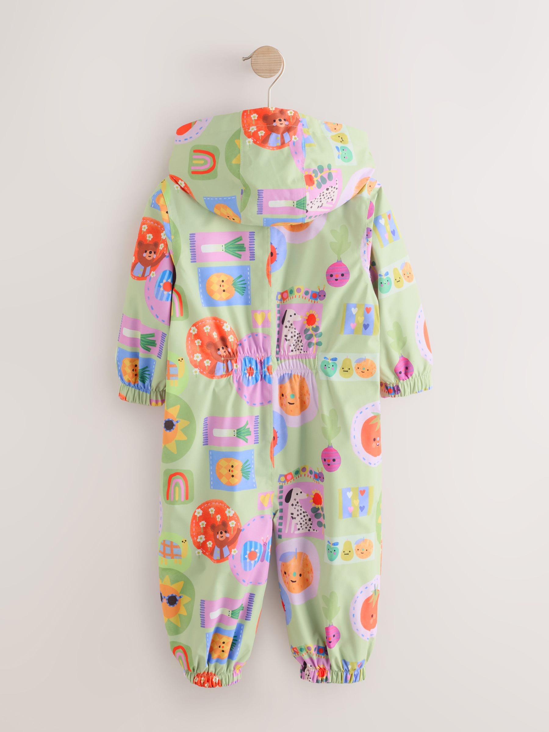 タッパーウェア　りーちゃん Buy Green Character Waterproof Printed Puddlesuit (3mths-7yrs