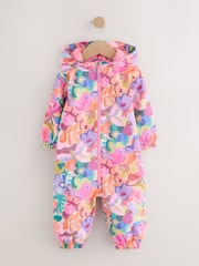 Bright Floral Waterproof Printed Puddlesuit (6mths-7yrs) - Image 1 of 7