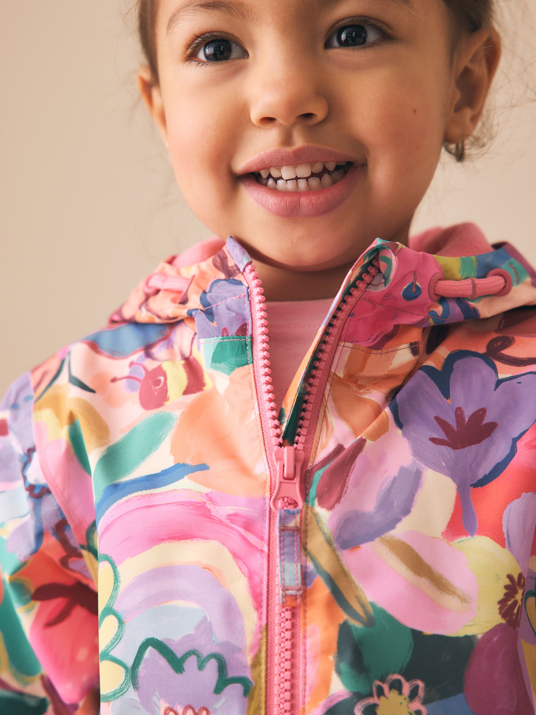 Buy Bright Floral Waterproof Printed Puddlesuit (3mths-7yrs