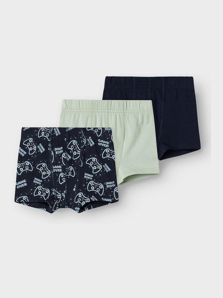 Name It Blue Boxers 3 Pack - Image 1 of 4 Name It Blue Boxers 3 Pack - Image 1 of 4