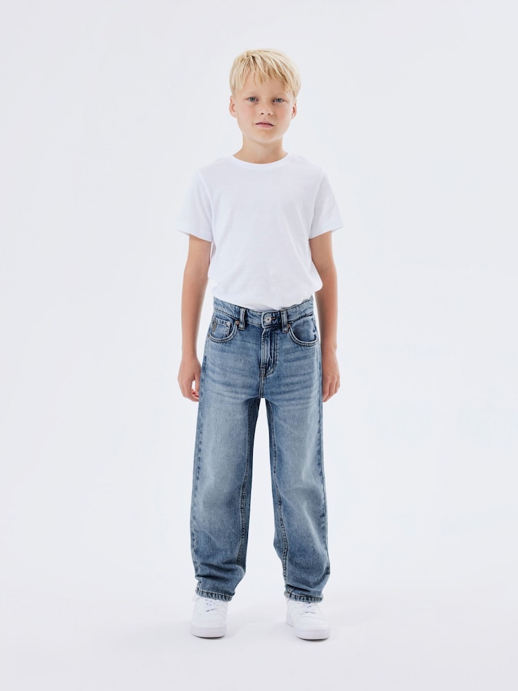 Name It Blue Straight Leg Jeans - Image 1 of 5 Name It Blue Straight Leg Jeans - Image 1 of 5
