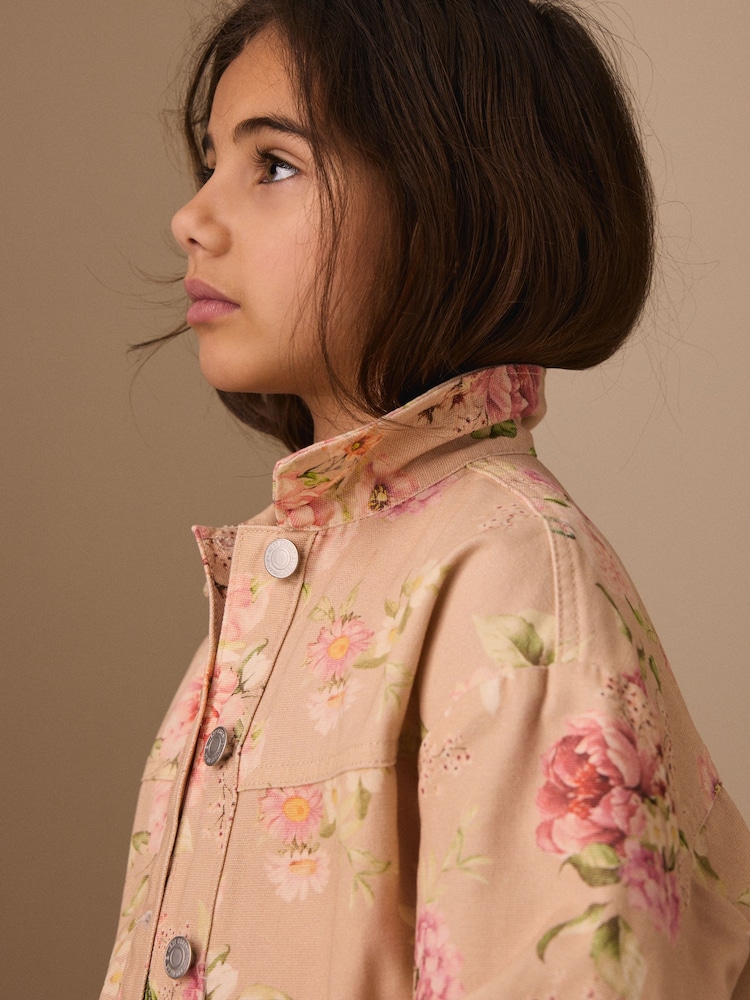 Blumen - Denim-Shacket (3–16J .) - Bild 5 von 5