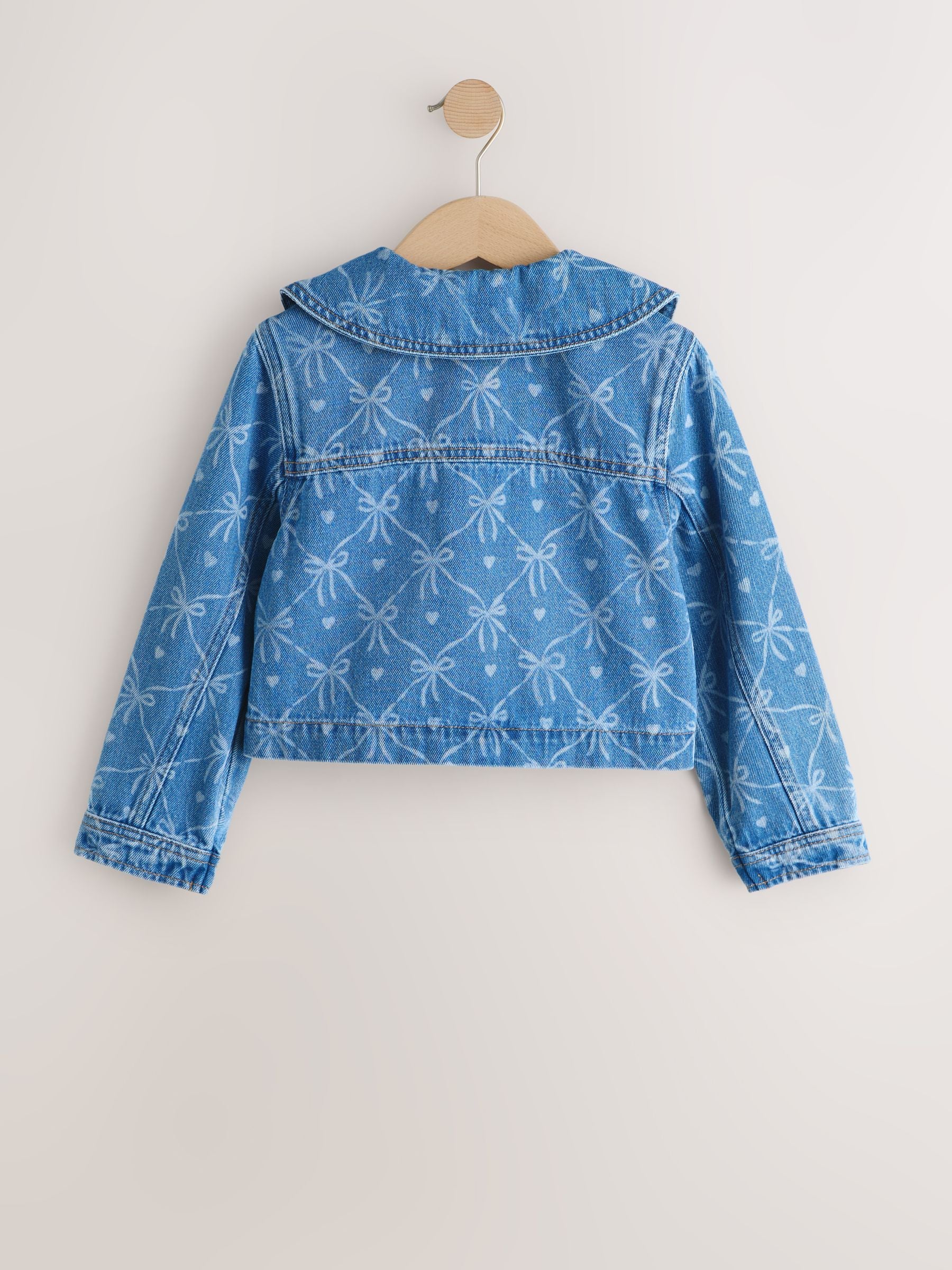Buy Denim Mid Blue Bow Print Jacket (3-16yrs) from Next USA