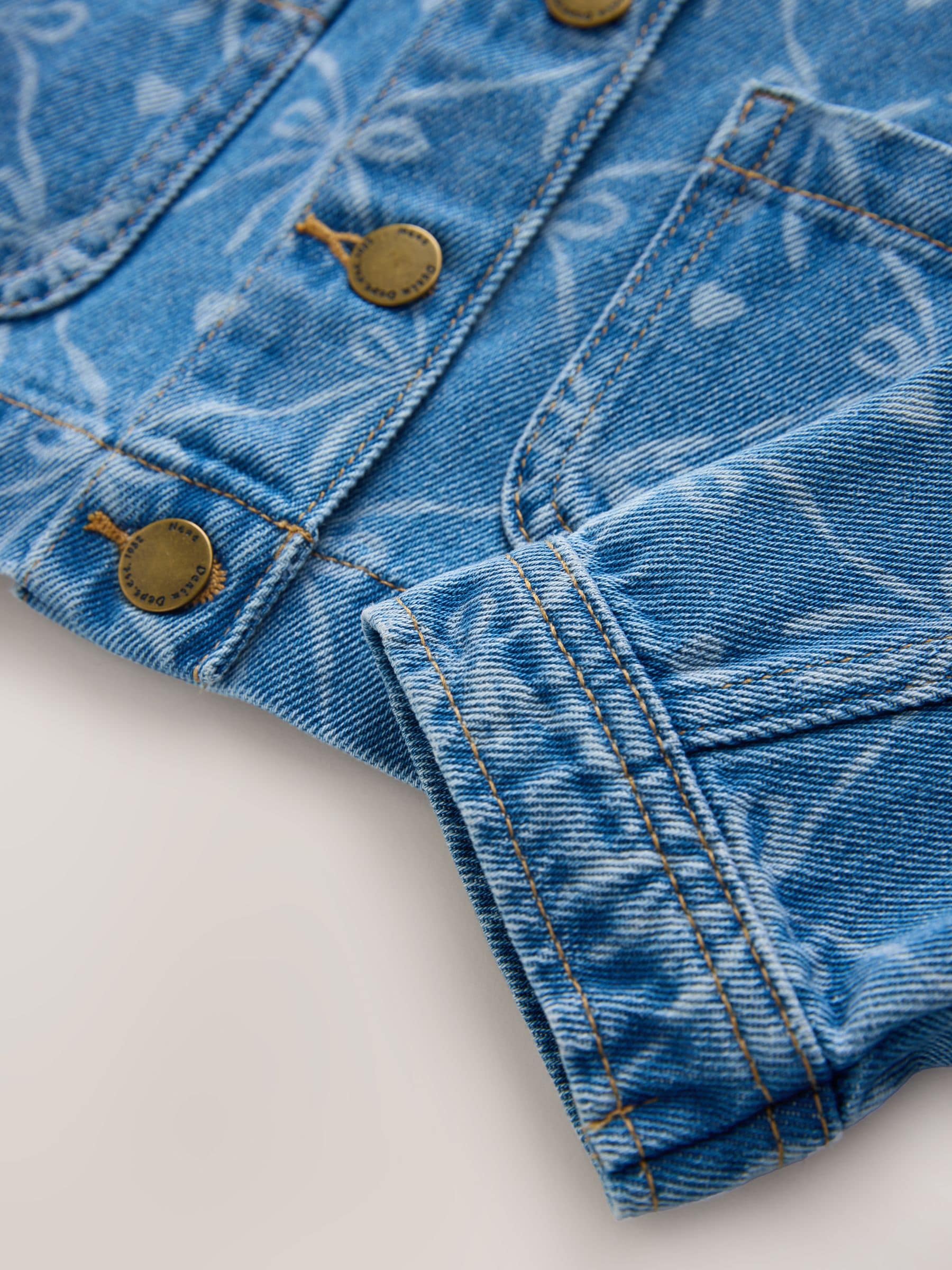 ジャケット・アウター BOW BOW BLANKET LINED DENIM JACKET L Valette Bow Denim Jacket | LoveShackFancy.com
