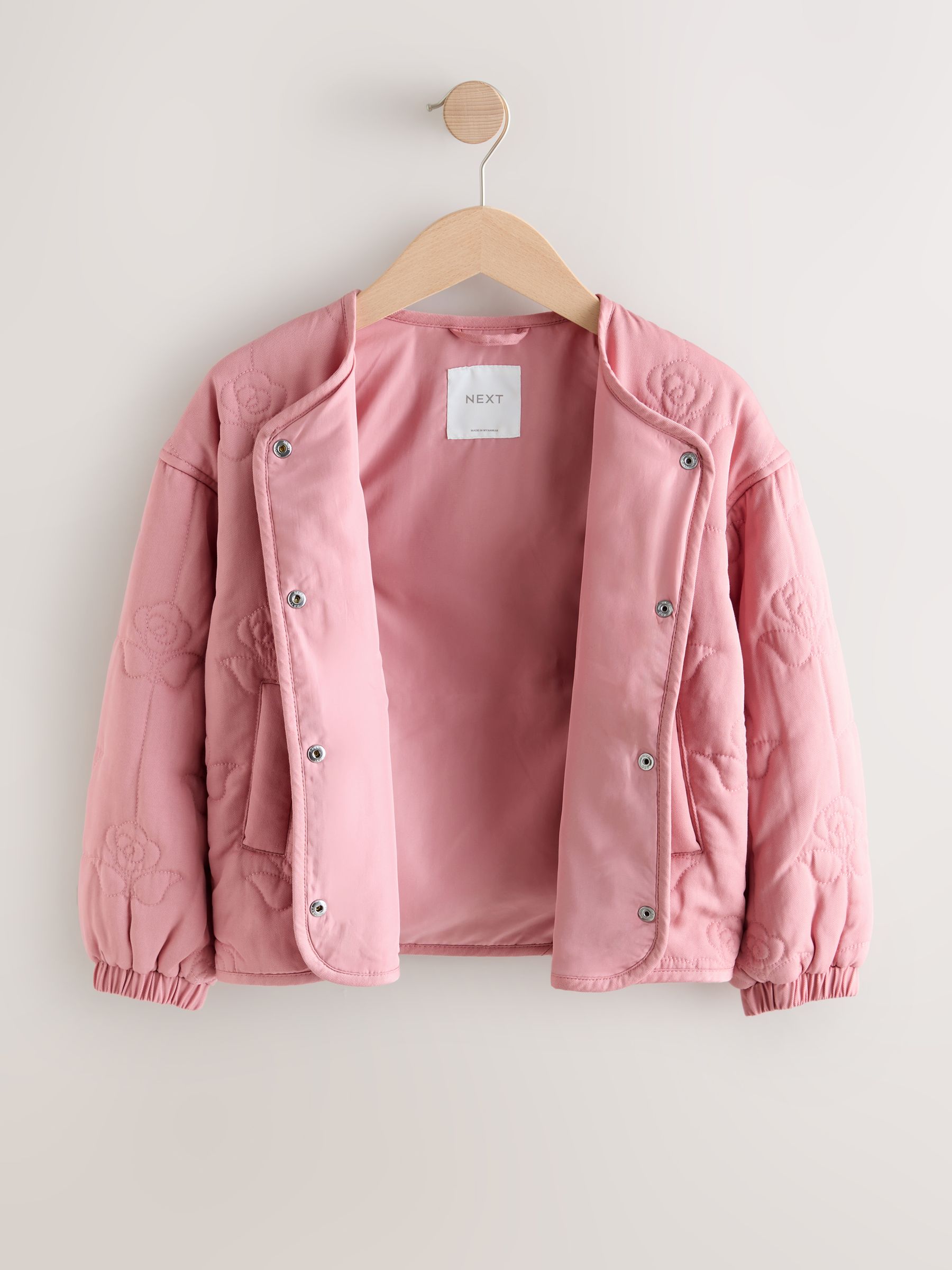 Buy Pink Rose Quilted Jacket (3-16yrs) from the Next UK online shop