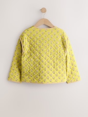 Maslinasto zeleni print - Pamučna prošivena jakna (3-16god.) - Slika 2 od 5