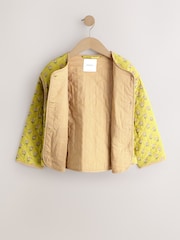 Maslinasto zeleni print - Pamučna prošivena jakna (3-16god.) - Slika 3 od 5