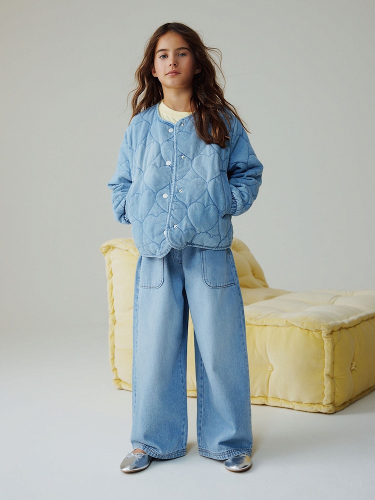 دنيم قلب - Quilted Jacket (3-16yrs) - صورة 2 من 4 دنيم قلب - Quilted Jacket (3-16yrs) - صورة 2 من 4