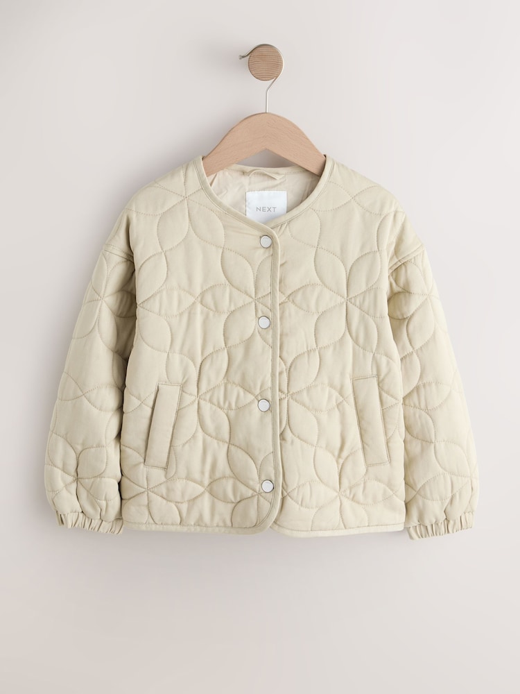 لون محايد - Quilted Jacket (3-16yrs) - صورة 1 من 5 لون محايد - Quilted Jacket (3-16yrs) - صورة 1 من 5