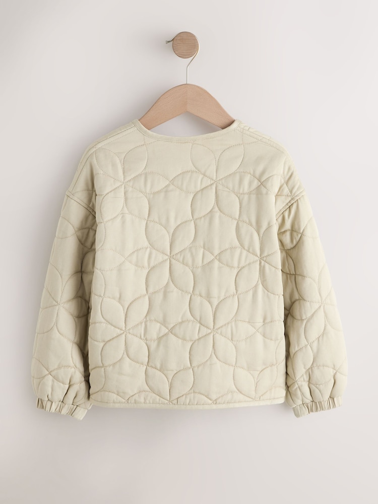 لون محايد - Quilted Jacket (3-16yrs) - صورة 2 من 5 لون محايد - Quilted Jacket (3-16yrs) - صورة 2 من 5