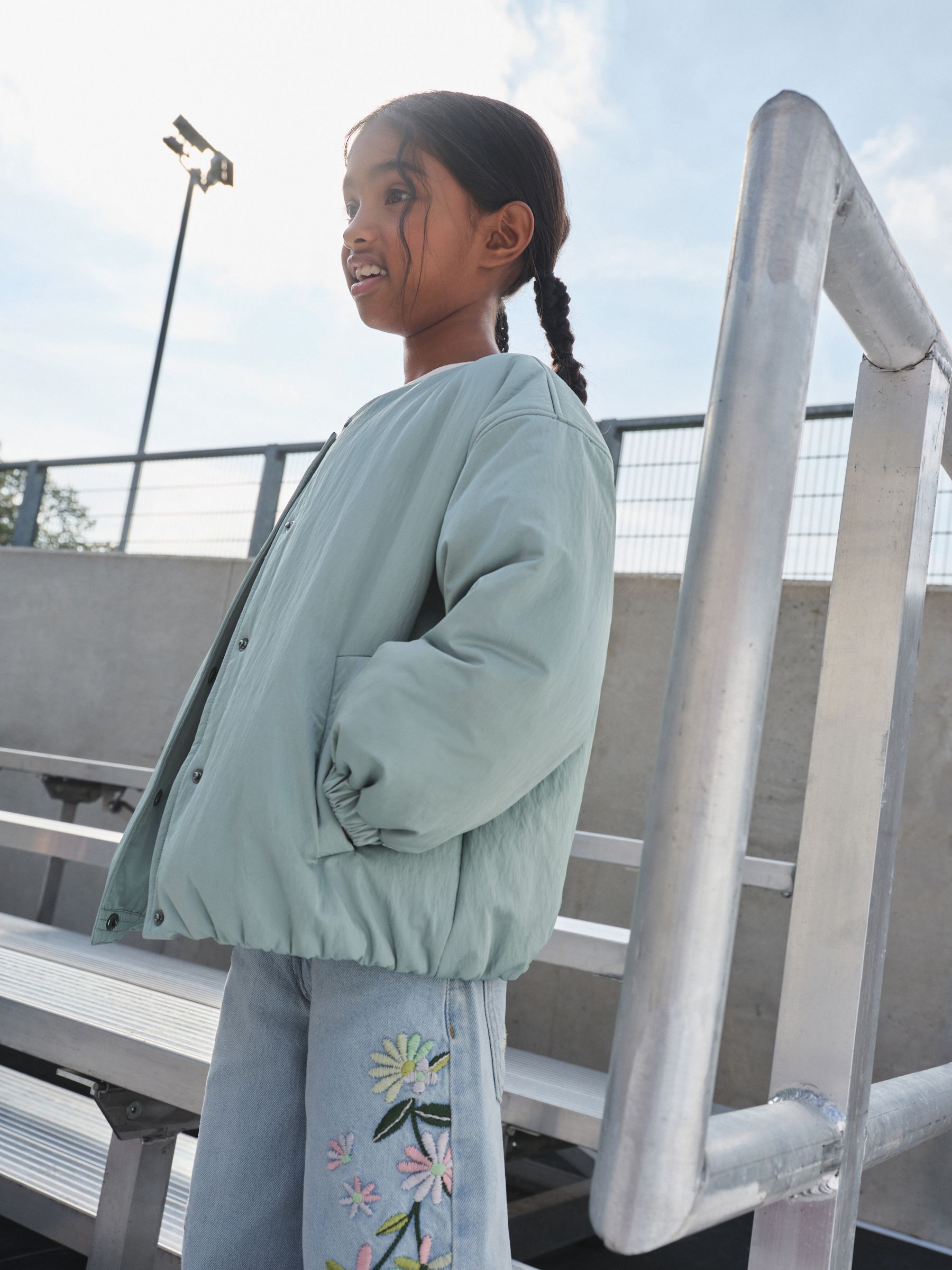 Buy Mint Green Shower Resistant Bomber Jacket (6-14yrs) from Next USA