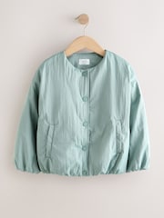 Mint Green Shower Resistant Bomber Jacket (6-14yrs) - Image 1 of 5